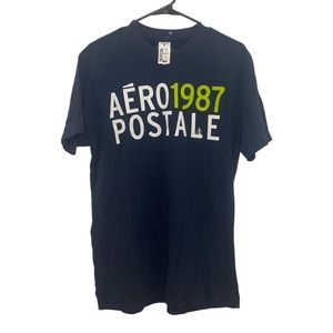 Aéropostale 1987 Deep Blue Graphic T-Shirt Size L/G Men’s